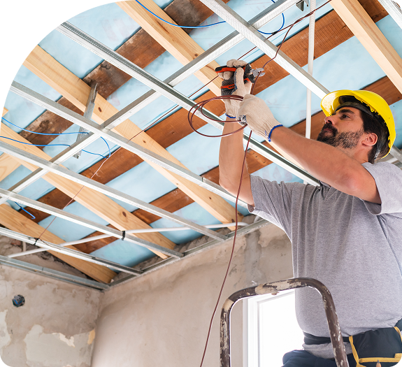 Artisan sur chantier