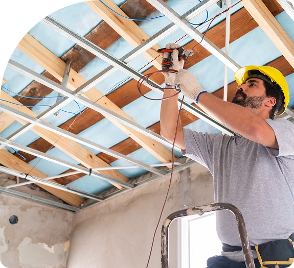 Artisan sur chantier